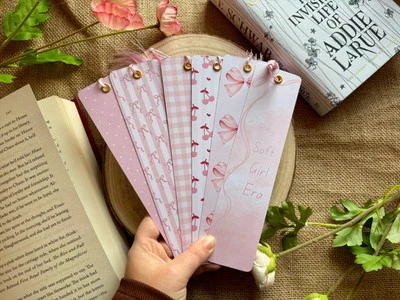 Soft Girl Aesthetic Bookmark Collection Aesthetic Bookmarks for Book Lovers |