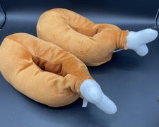 New Plush Turkey Leg Slippers, Thanksgiving Apparel, Holiday, XS/S, 5-7