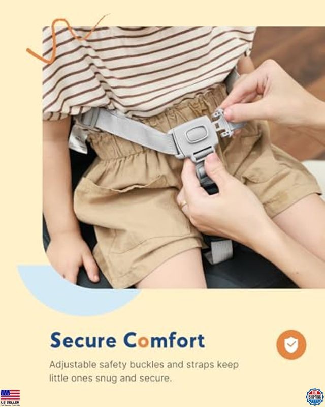 HOMEAL Booster Seat for Kitchen Chair - Toddler Booster Seat for Dining Table -