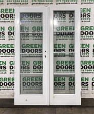 TIMBER WOODEN FRENCH DOORS SINGLE FIXED WINDOWS GEORGIAN BARS EXTERNAL EXTERIOR