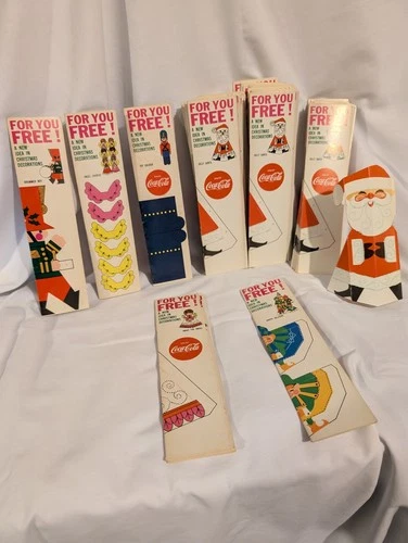 Coca-Cola Holiday Decor Coke Promo Paper Decor Vintage Christmas