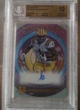 2022 Bowman Inception Autograph Kayshon Boutte Auto Pre Rookie BGS 10 Pristine 