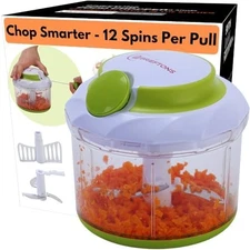 Brieftons QuickPull Manual Food Chopper Large 4 Cup Hand Pull Mincer