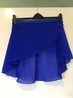 Wrap around chiffon ballet skirt royal blue