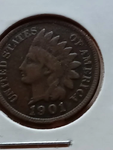 👉1901   Indian Head Penny  Fine Choice I /20