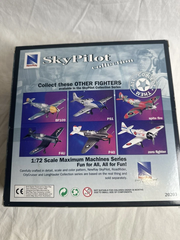 New-Ray P-40 Warhawk истребитель литой самолет новый в упаковке масштаб 1/48 - Изображение 3 из 4