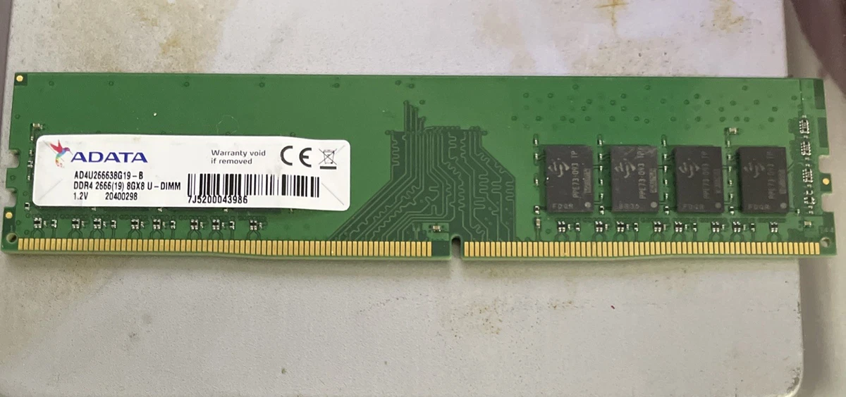 ADATA PC4-21300 (DDR4-2666) Bus Speed Computer RAM 8 GB Capacity