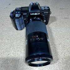 Minolta Maxxum 7000 35mm SLR Film With 70-210 Lens Tested In Working Condition