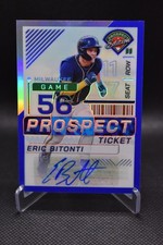 Eric Bitonti Auto /149 2024 Panini Prospect Edition Blue Prizm Milwaukee Brewers