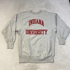 Vtg 80s Champion Reverse Weave IU Indiana University Crew Neck Sweatshirt 2XL