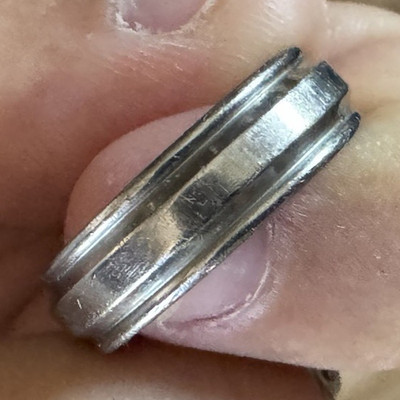 Zoe s men s Titanium 900 Band Ring Size 10 Round Shape No Stone