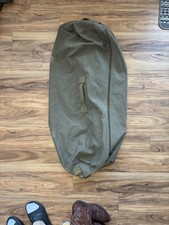 Military Style Duffle Bag Canvas Green Fill Zip 40  x 15  Tote Luggage Handles