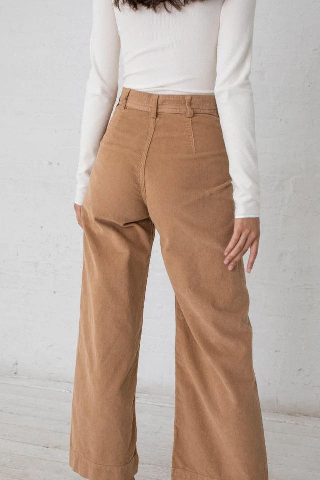 Jesse Kamm Corduroy Sailor Pant in Palomino Size 2 - Image 3 of 4