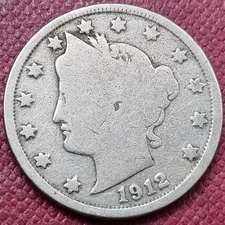 1912 S Liberty Head Nickel 5c San Francisco Circulated #96012