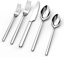 Stainless steel flatware silverware cutlery set dishwasher safe