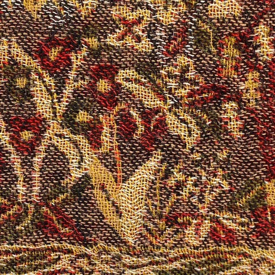 METROPOLITAN MUSEUM OF ART Table Cloth Tapestry Throw Jacquard Wool Burgundy NEW - Image 4 of 4