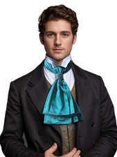Mens Jabot Renaissance Collar Gothic Medieval Cravat Wedding Costume Party