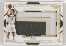 2020-21 National Treasures Rookie Jumbo Materials Prime 20/25 Jordan Nwora s3g