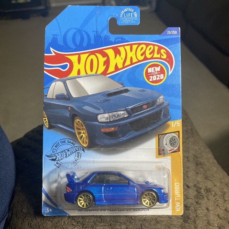 2020 Hot Wheels #23 HW Turbo '98 Subaru Impreza 22B STi-Version blue