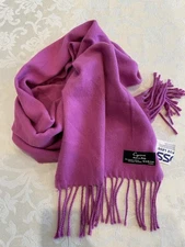 Cejon Women’s Hot Pink Scarf 100% Acrylic Made In Italy NWT