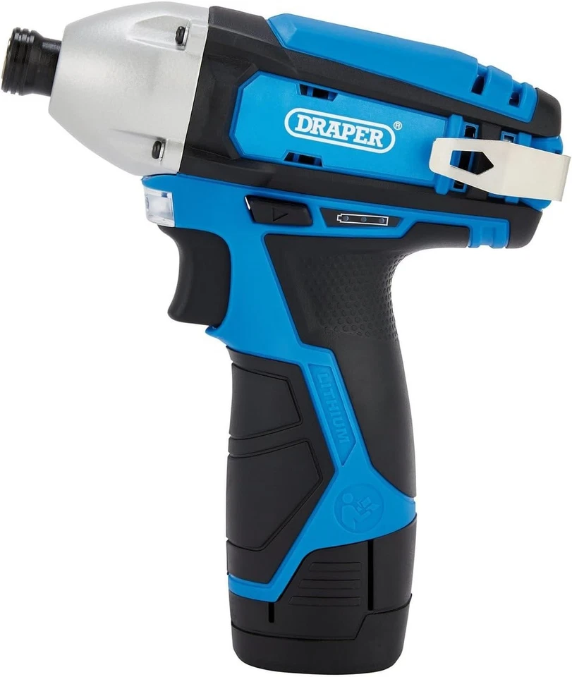 Draper 70332 12V Impact Driver, 1/4" Hex., 1 x 1.5Ah Battery, 1 x Fast Charger - Image 2 of 2