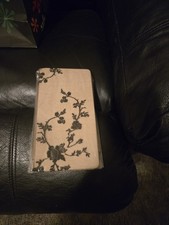 Garter Stockings Style Hosiery Nude with Black Flowers .New