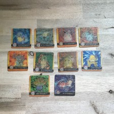 Vintage 1999 Pokemon Artbox Stickers Lot 10 Premier Edition Series One Textured