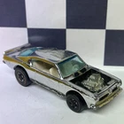 KING KUDA 1969-1970 Hot Wheels Redline Hong Kong Silver Chrome Vintage Capped