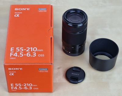 Sony SEL 55 mm - 210 mm F/4.5-6.3 E OSS E-Mount Objektiv für APS-C - Schwarz