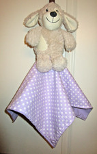 PLUSH PUPPY - DOG - BABY/TODDLER SECURITY LOVEY QUILT BLANKET -HOME SEWN - OOAK