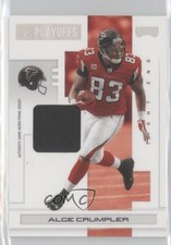 2007 Playoff NFL Playoffs Silver Materials Prime 15/15 Alge Crumpler #5 0b6