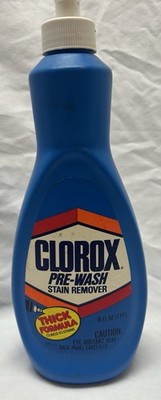 Vintage CLOROX Pre-Wash Stain Remover Thick Formula Discontinued 1987 FULL