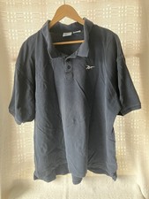 Vintage 90s REEBOK Navy Blue Cotton Short Sleeve Polo Shirt men's 2XL