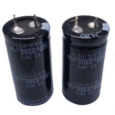 2pcs Electrolytic Capacitors 3300uF 3300mfd 100V 105  Radial 25 x 50mm