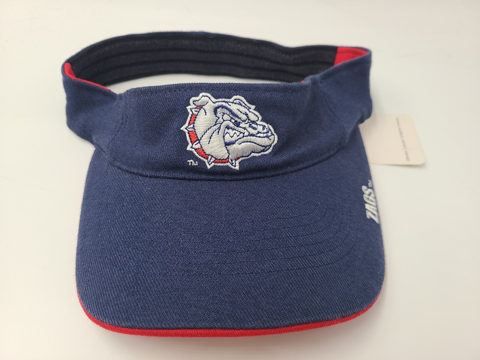 Gonzaga University Bulldogs Zags S-M Sun Golf Visor Hat Cap NCAA Men Women Blue