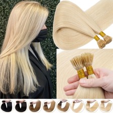 Stick I-Tip Glue Pre-bonded Keratin 100 Remy Human Hair Extensions 1G Balayage