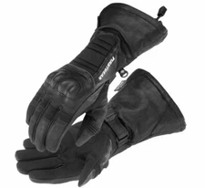 FirstGear Fargo 3 Season Black Motorcycle Gloves Women's Size LG
