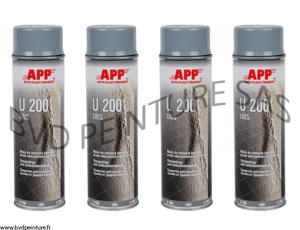 Spray anti-gravillon gris carrosserie blackson auto protection bas de caisse APP