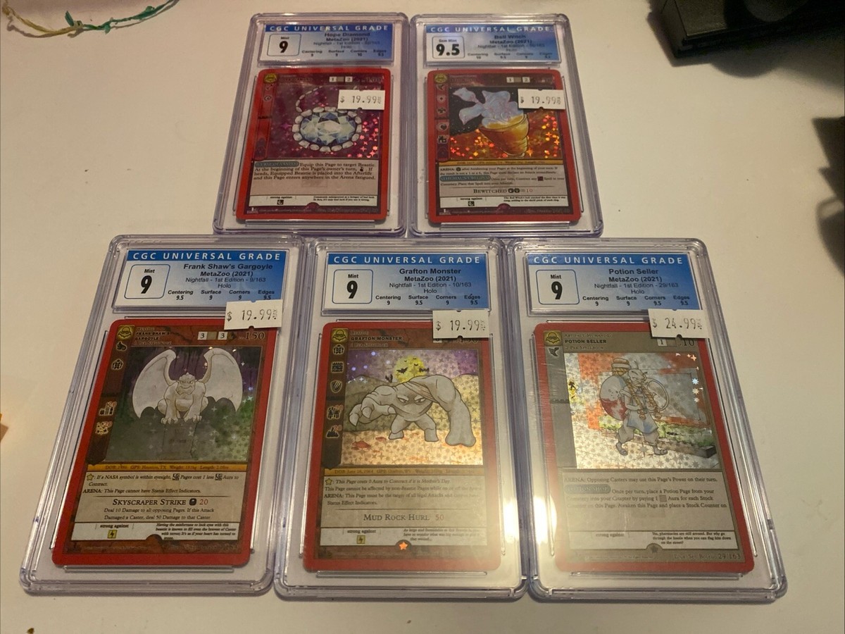 Metazoo Graded Card Lot x5 1st Edition CGC 9's | eBay