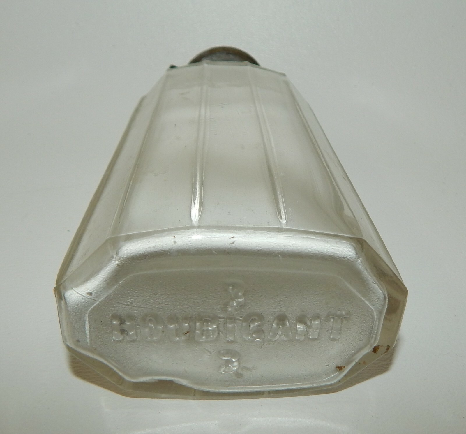 Vtg Houbigant Bois Dormant Perfumed Talc Powder Deco Glass Dresser Jar