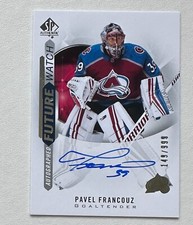 2020-21 SP Authentic Future Watch Auto Rookie #158 Pavel Francouz /999 #X3803