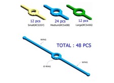 Barredora dental de cemento para colocación de prótesis de implantes (48 piezas)