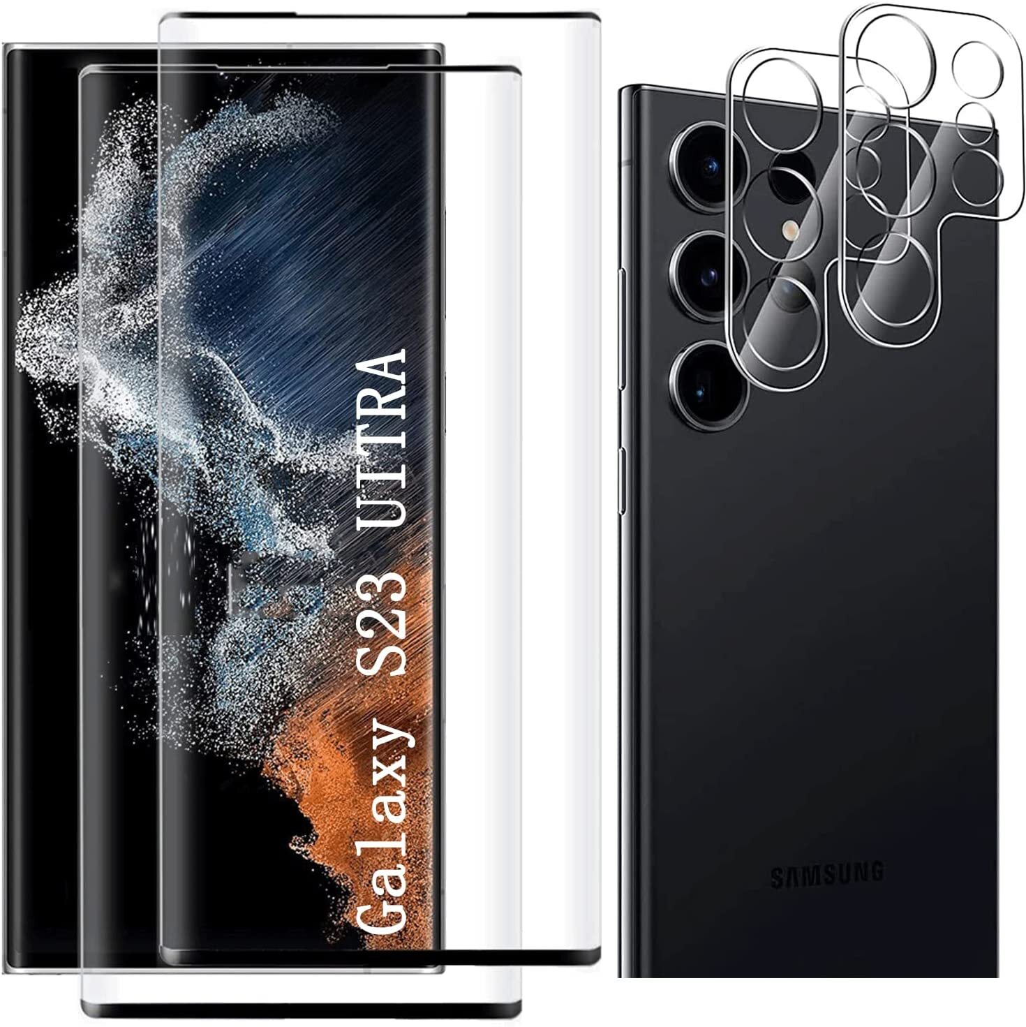 For Samsung Galaxy S21/S22/S23 Plus/Ultra Glass Screen Protector