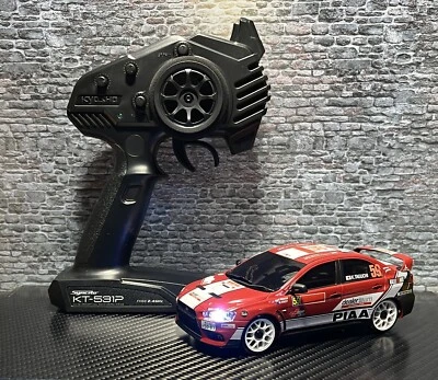 Kyosho Mini-Z AWD 4WD Drift Readyset Mitsubishi Lancer Evolution X Avec Lumière - Photo 1/4