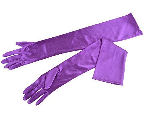 50cm Damen Satin Lange Handschuhe Opera Hochzeit Braut Abend Party Ball Kostüm e
