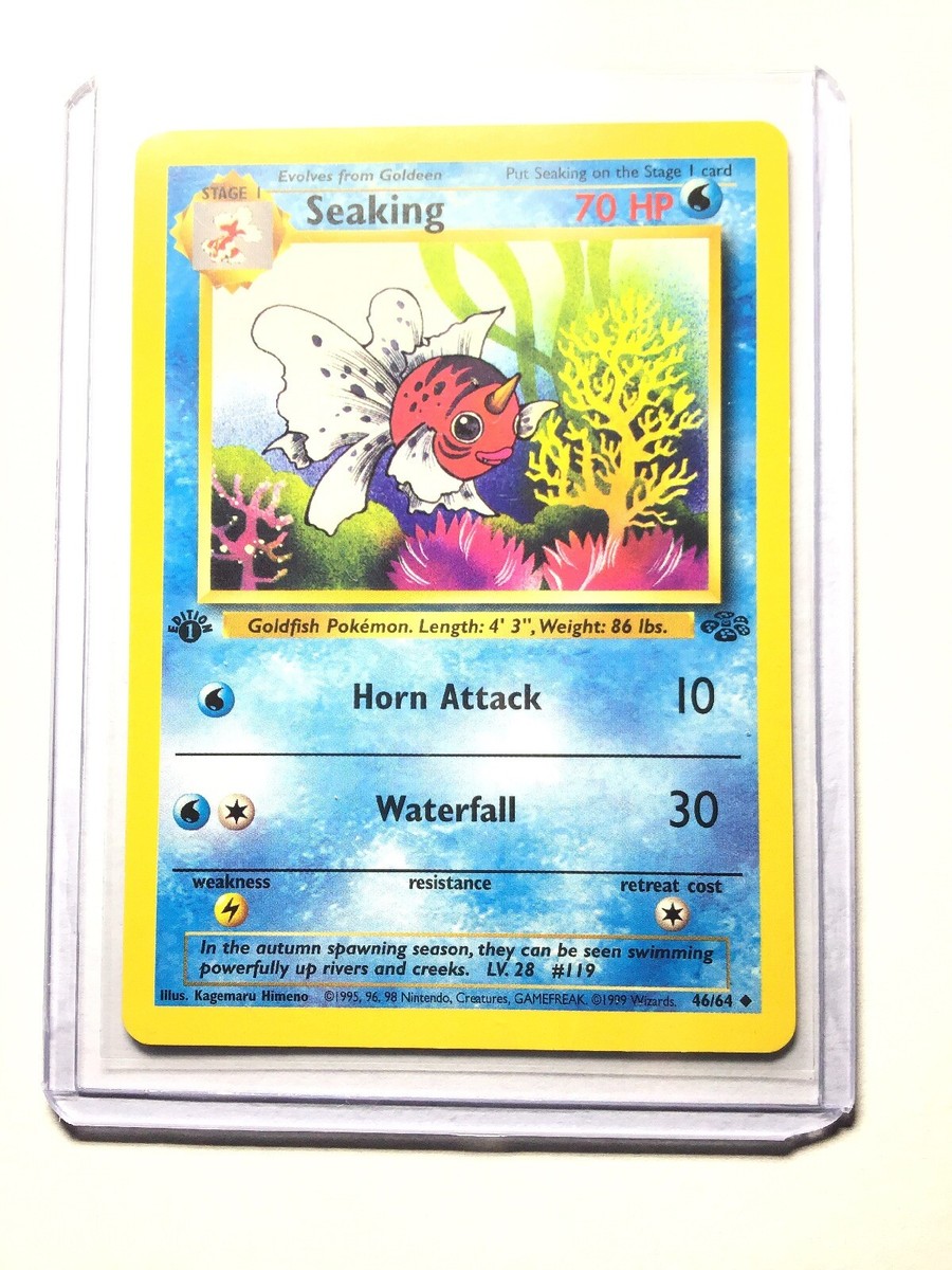SEAKING - 46/64 - 1st Edition Jungle - Uncommon - Pokemon Card - NM | eBay