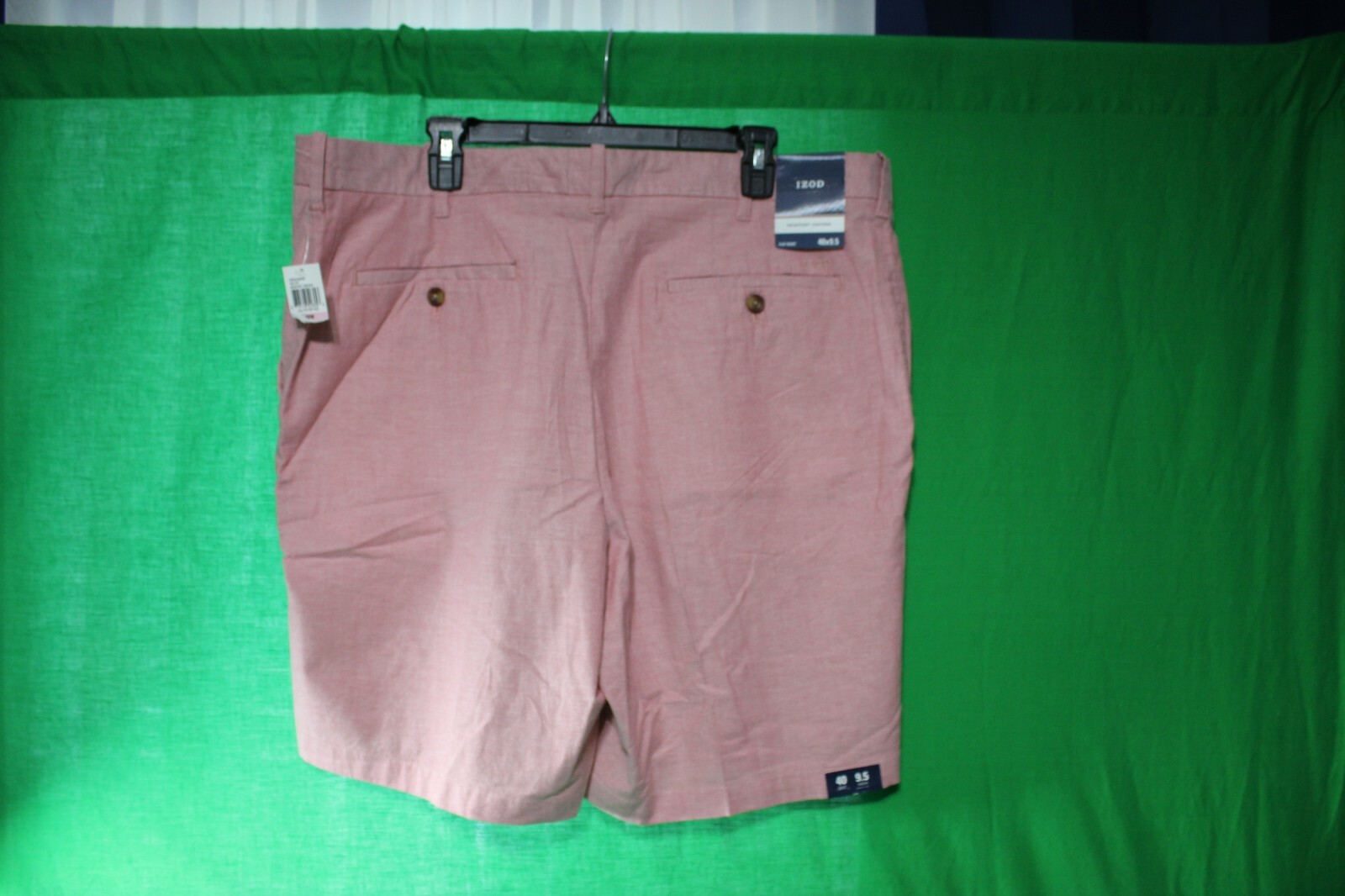 Izod Newport Oxford Shorts Saltwater red Men's Size 40 inseam 9.5 NWT