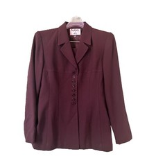 Kasper ASL Women s SZ 4 Solid Brown Poly Acetate 2 PC Skirt Suit NWOT CAREER