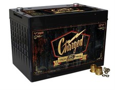 XS Power V3400 12V AGM Retro Series Battery with M6 Terminal Bolts, Max 3300Amps