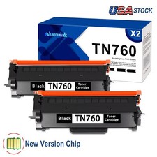 FADSOON  TN760 TN730 2PK Toner for Brother MFC-L2710DW HL-L2325DW HL-L2395DW